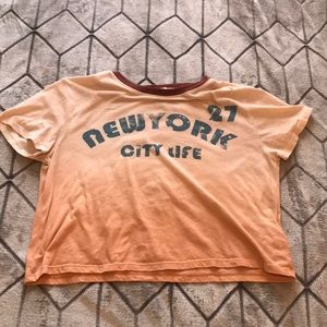 New York City Life crop top